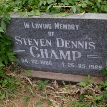 CHAMP Steven Dennis 1966-1989