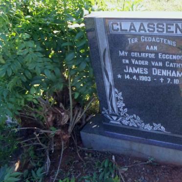 CLAASSENS James Denham 1903-1971