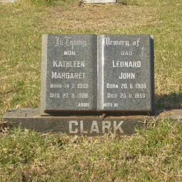 CLARK Leonard John 1908-1956 &amp; Kathleen Margaret 1909-1988