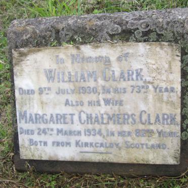CLARK William -1930 &amp; Margaret Chalmers -1934