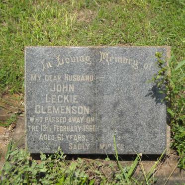 CLEMENSON John Leckie -1960