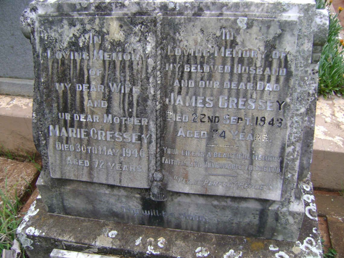 CRESSEY James -1943 &amp; Marie -1940 :: CRESSEY Sydney James -1961