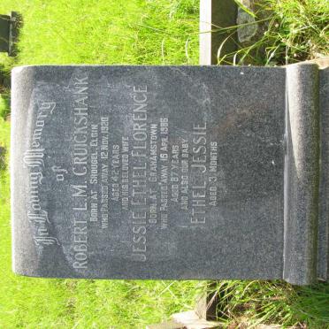 CRUICKSHANK Robert L.M. -1920 &amp; Jessie Ethel Florence -1986 :: CRUICKSHANK Ethel Jessie -1920