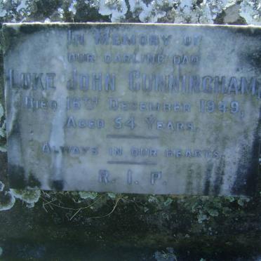 CUNNINGHAM Luke John -1949