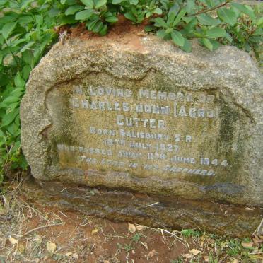 CUTTER Charles John 1927-1944 