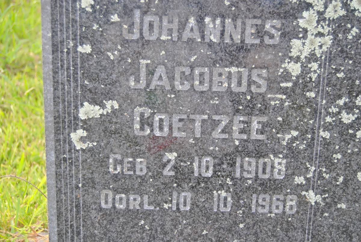 COETZEE Johannes Jacobus 1908-1968