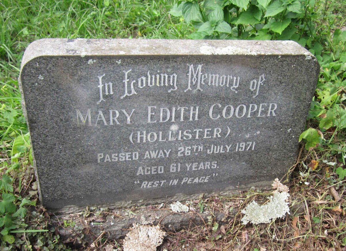 COOPER Mary Edith nee HOLLISTER -1971