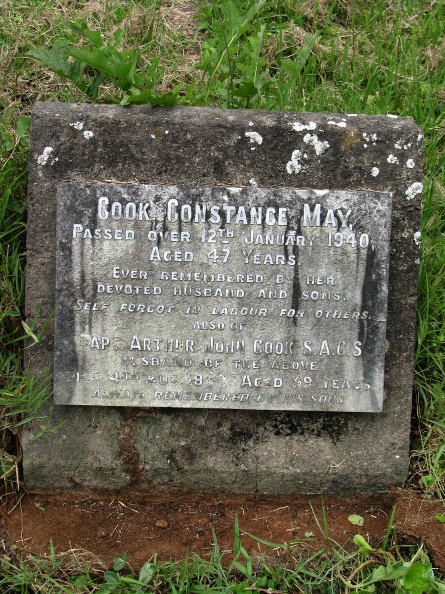 COOK Arthur John -1943 &amp; Constance May -1940