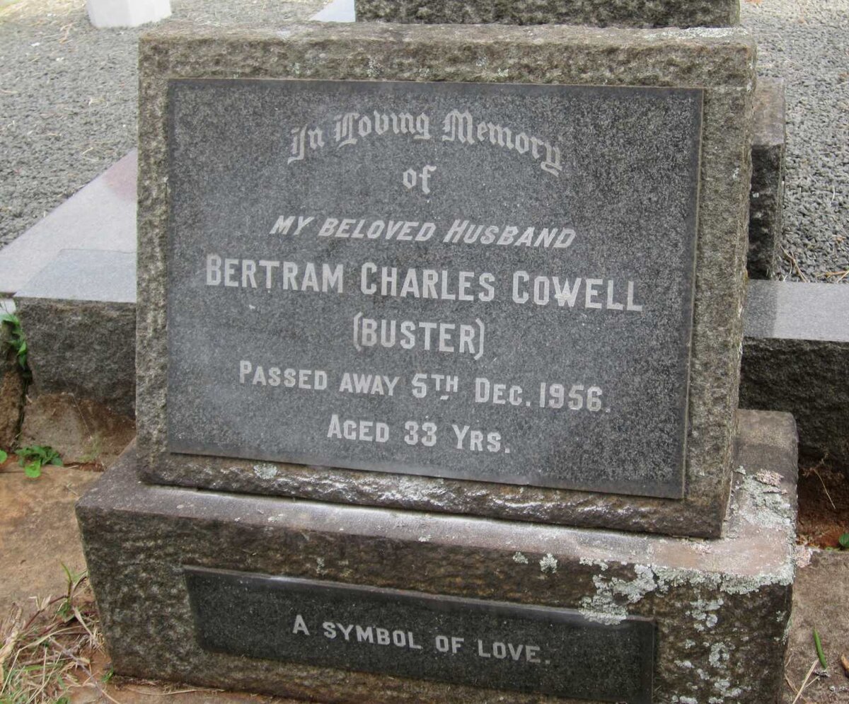 COWELL Bertram Charles -1956