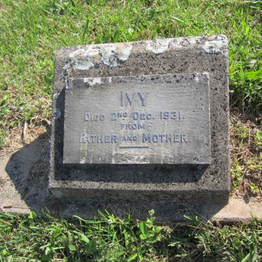 COWAN Ivy Lottie Isobel  -1931