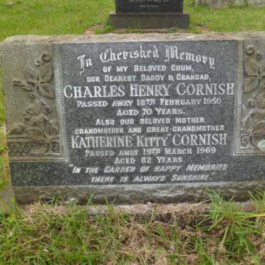 CORNISH Charles Henry -1950 &amp; Katherine -1969