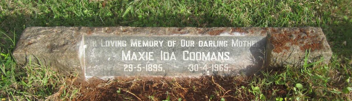 COOMANS Maxie Ida 1895-1965