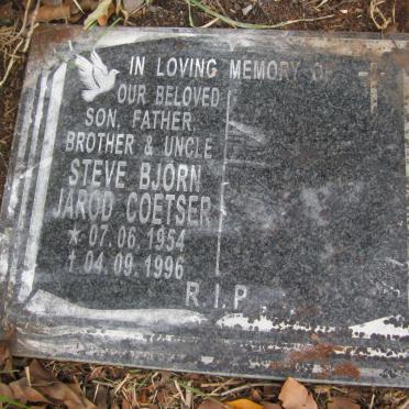 COETSER Steve Björn Jarod 1954-1996