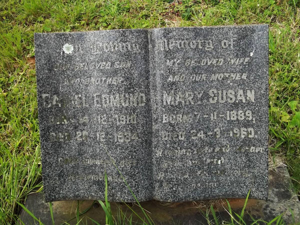 COOK Daniel Edmund 1910-1934 :: COOK Mary Susan 1889-1960