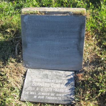 CONLON Elizabeth -1932 :: CONLON Dennis E. -1948 :: CONLON Faith Raymond ? :: CONLON H.F. -1976