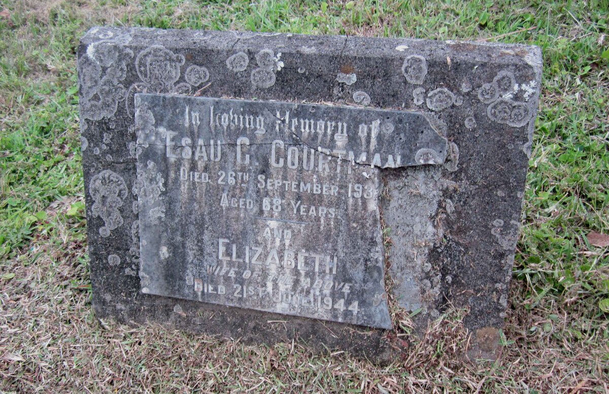 COURTMAN Esau G. -1930 &amp; Elizabeth -1944