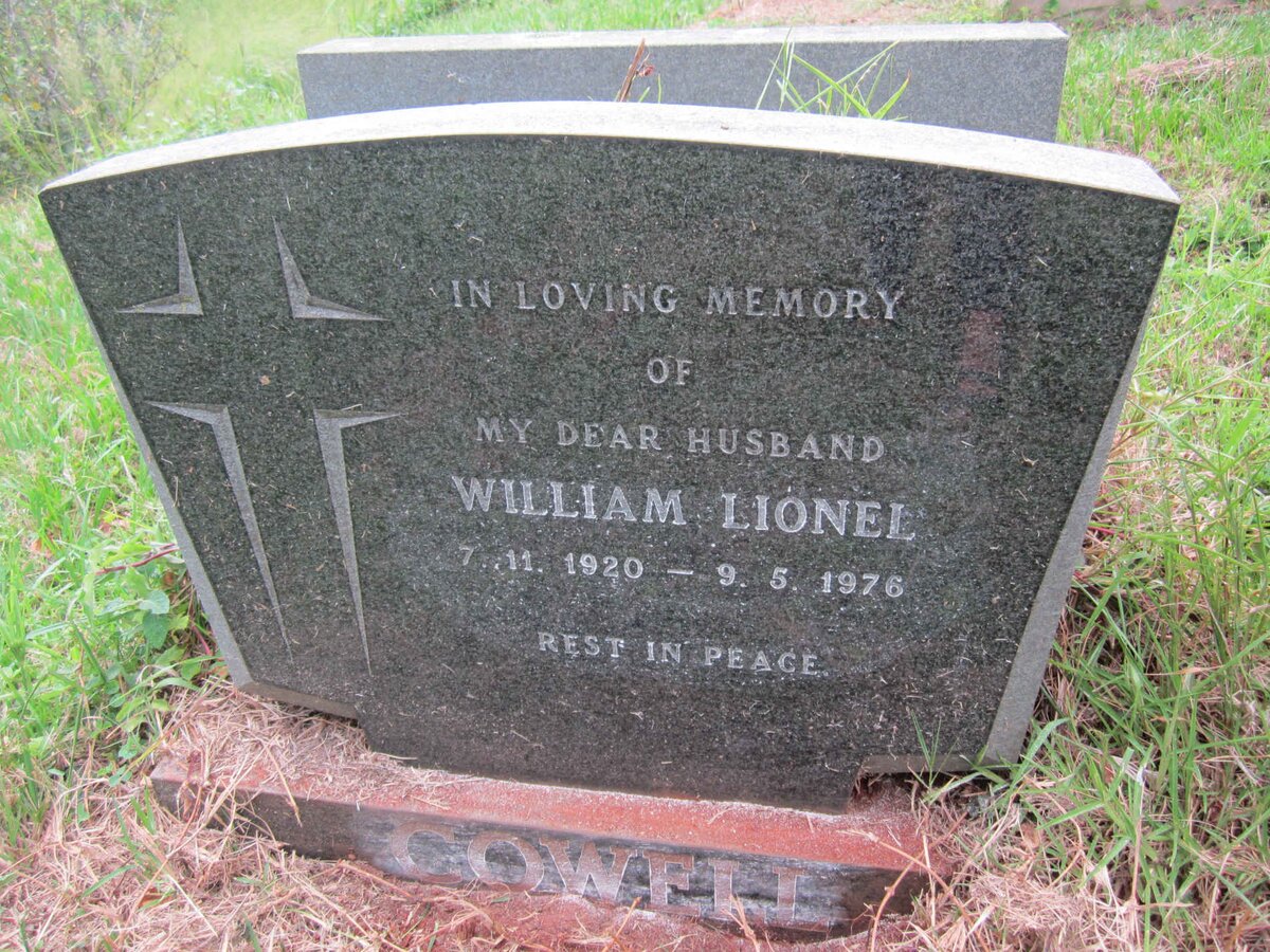 COWELL William Lionel 1920-1976