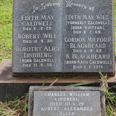 CALDWELL :: WILL :: WHITEAR :: BLACKBEARD :: LINDBERG :: ALLEN