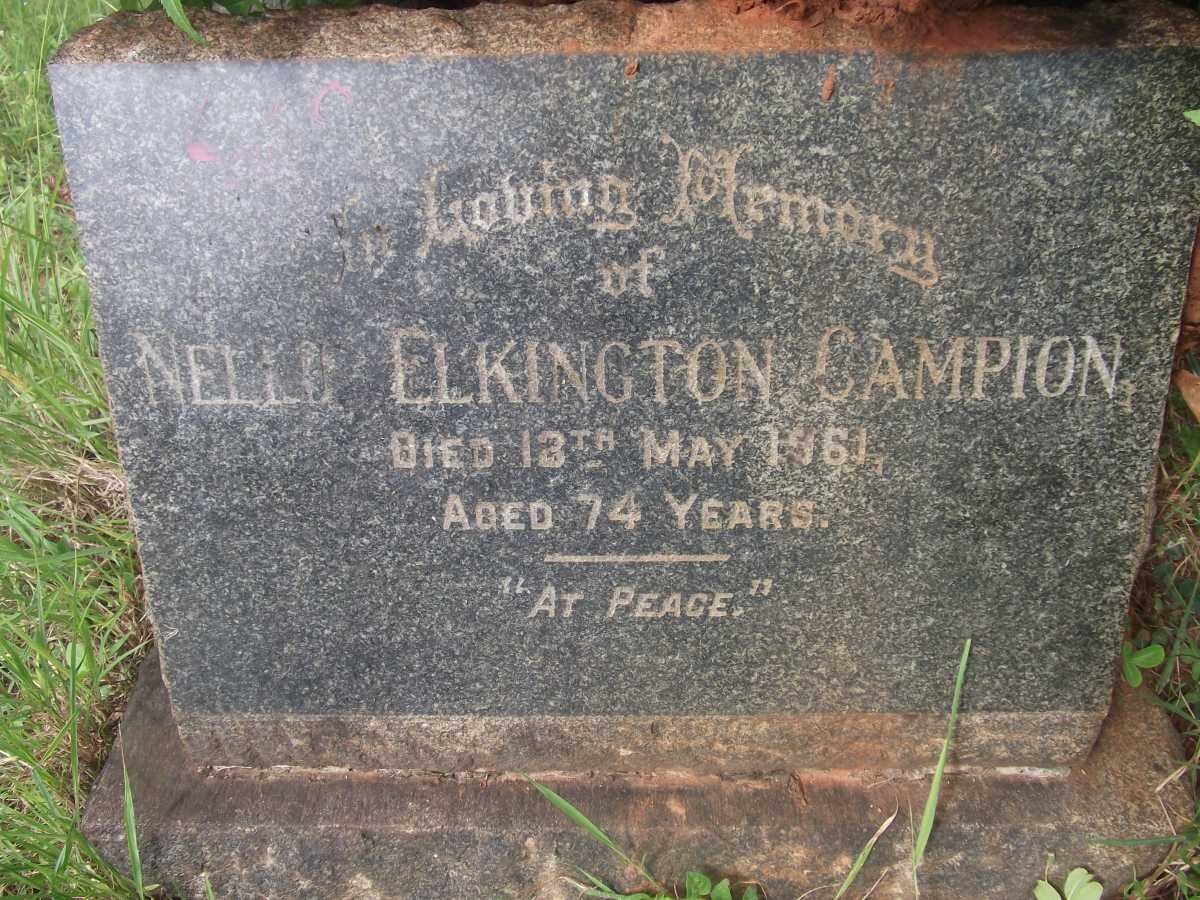 CAMPION Nellie Elkington -1961