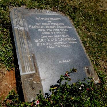 CALDWELL Earnest Henry -1946 &amp; Mary Kate -1960