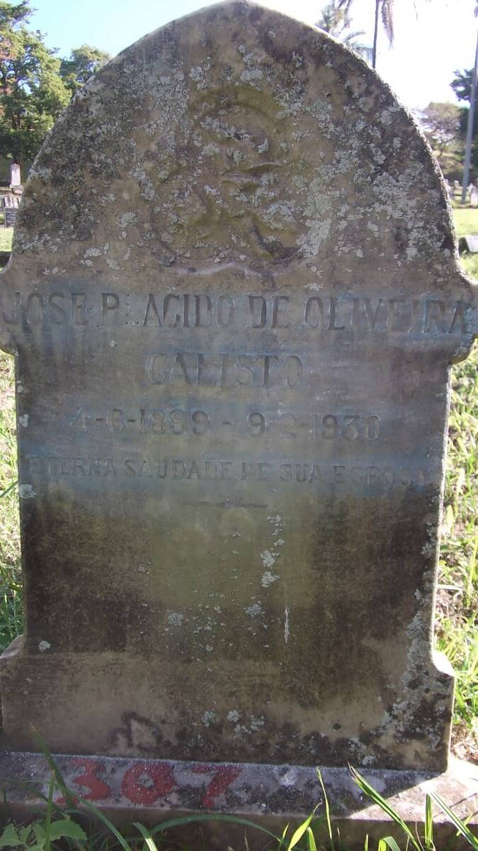 CALISTO Jose Placido de Oliveira 1899-1930