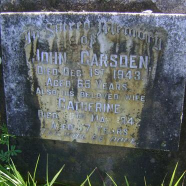 CARSDEN John -1943 &amp; Catherine -1947