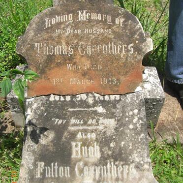 CARRUTHERS Thomas -1913 :: CARRUTHERS Hugh Fulton -1947