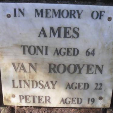 AMES Toni :: VAN ROOYEN Lindsay :: VAN ROOYEN Peter