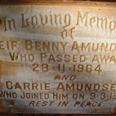 AMUNDSEN Leif Benny -1964 &amp; Carrie -1973