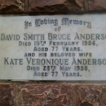 ANDERSON David Smith Bruce -1956 &amp; Kate Veronique -1958
