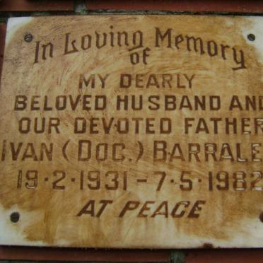 BARRALET Ivan 1931-1982