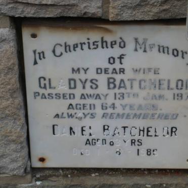 BATCHELOR Daniel -1986 &amp; Gladys -1970