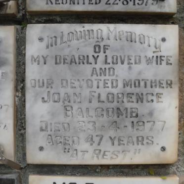 BALCOMB Joan Florence -1977