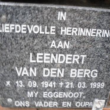BERG Leendert, van den 1941-1999