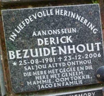 BEZUIDENHOUT Derick 1981-2006