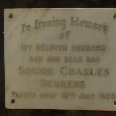 BEHRENS Squire Charles -1960