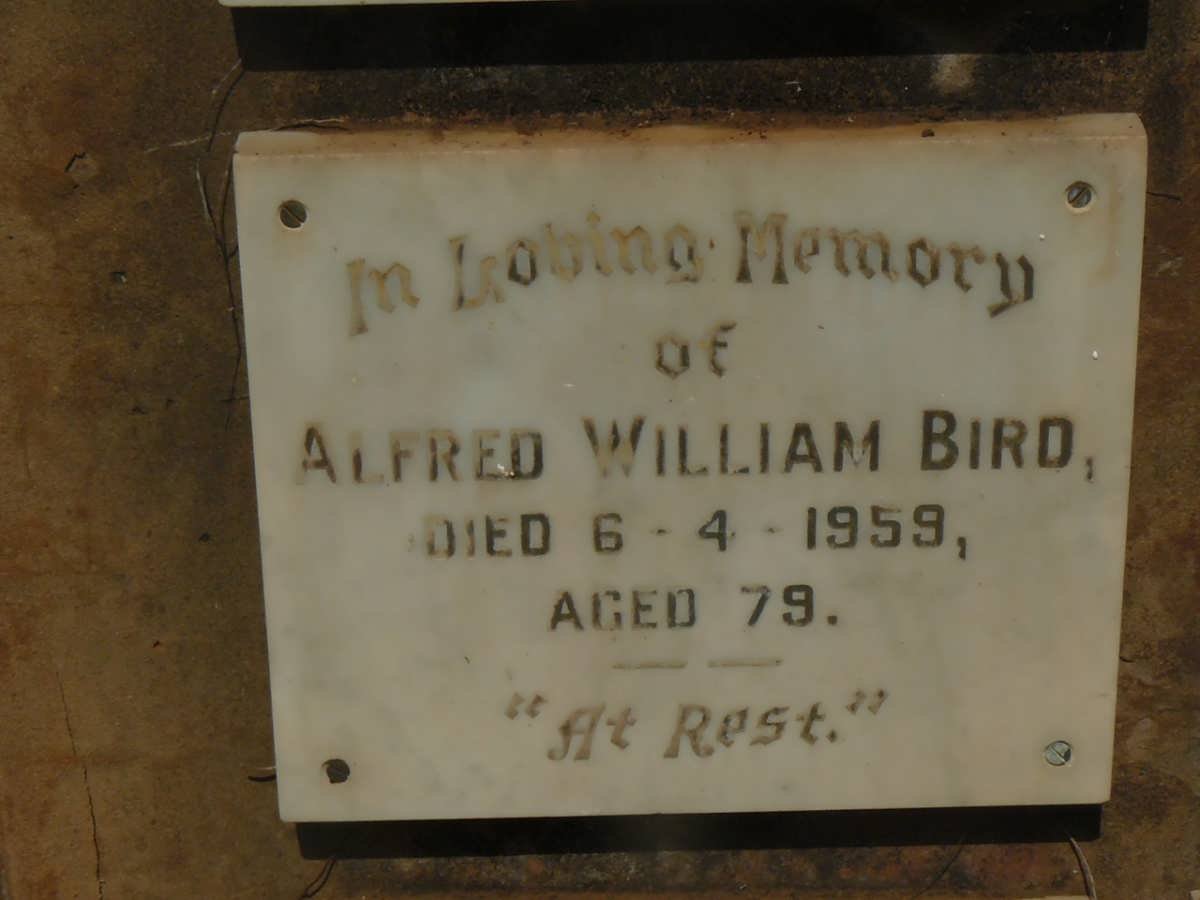 BIRD Alfred William -1959