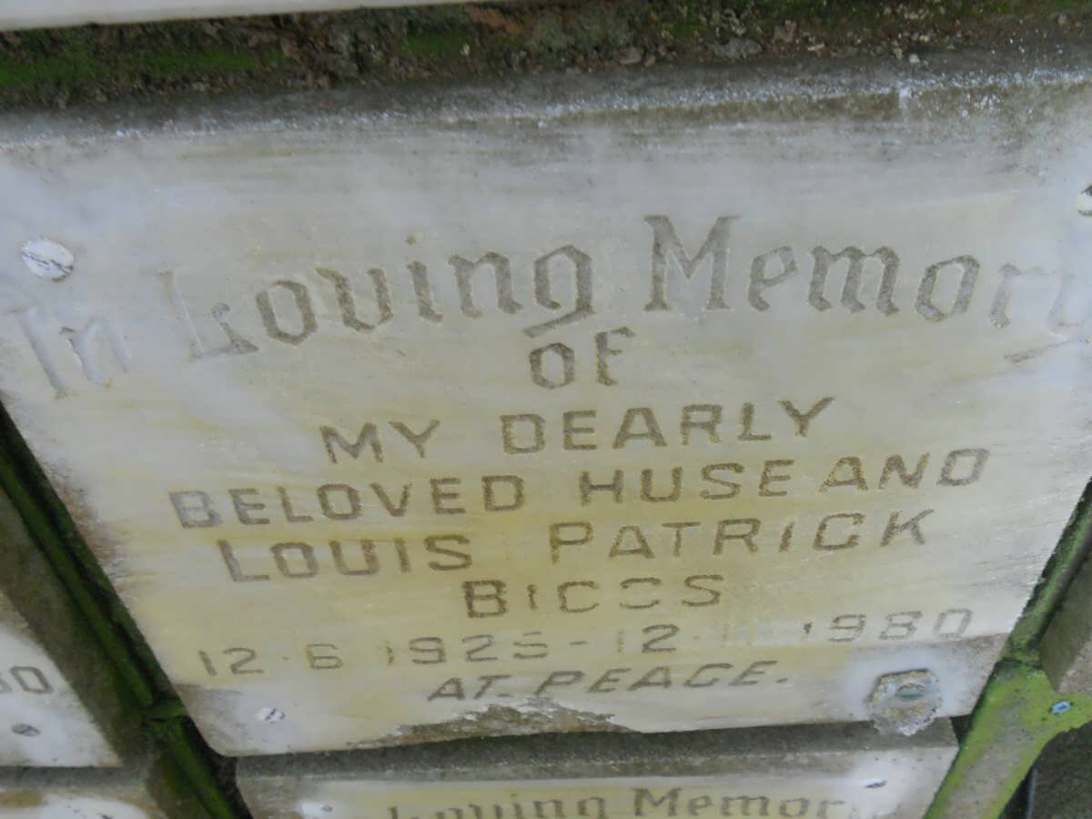 BIGGS Louis Patrick 1925-1980