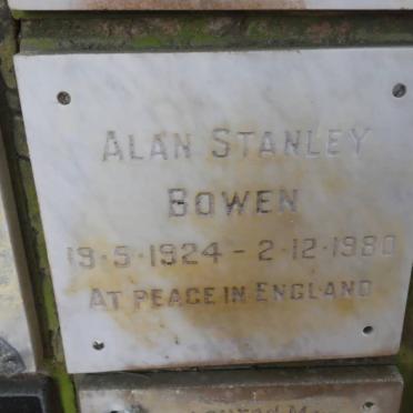 BOWEN Alan Stanley 1924-1980