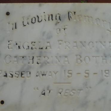BOTHA Engela Francina Catherina -1972