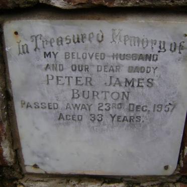 BURTON Peter James -1957