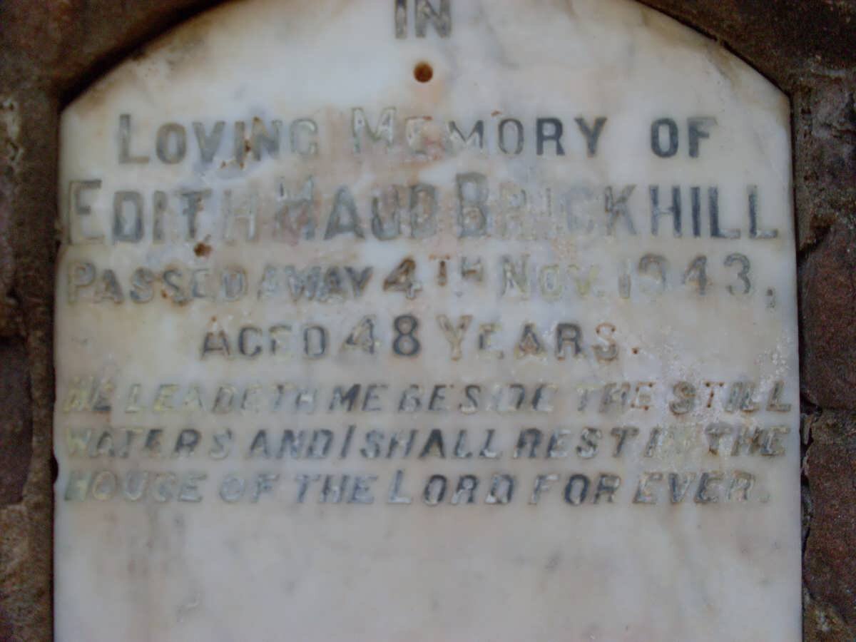 BRICKHILL Edith Maud -1943