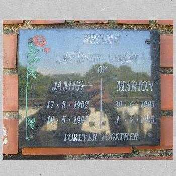 BRODIE James 1902-1995 &amp; Marion 1905-1983