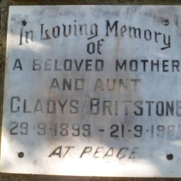 BRITSTONE Gladys 1899-1981