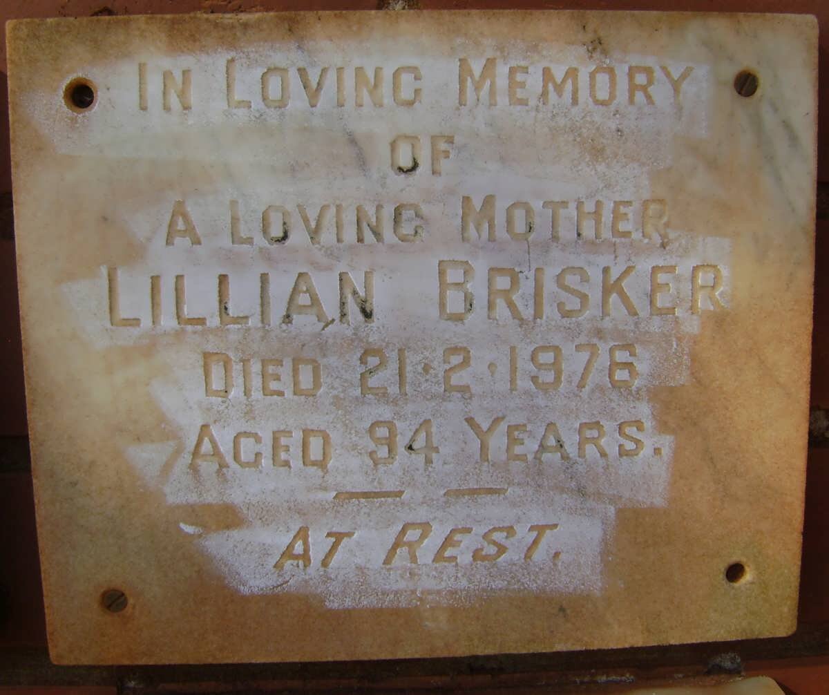 BRISKER Lillian -1976