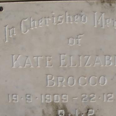 BROCCO Kate Elizabeth 1909-1970