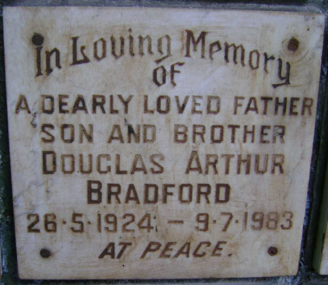 BRADFORD Douglas Arthur 1924-1983