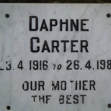 CARTER Daphne 1916-1989