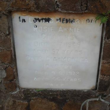 CILLIERS Rosie Annie -1946 :: JOUBERT Patricia Monica -1972