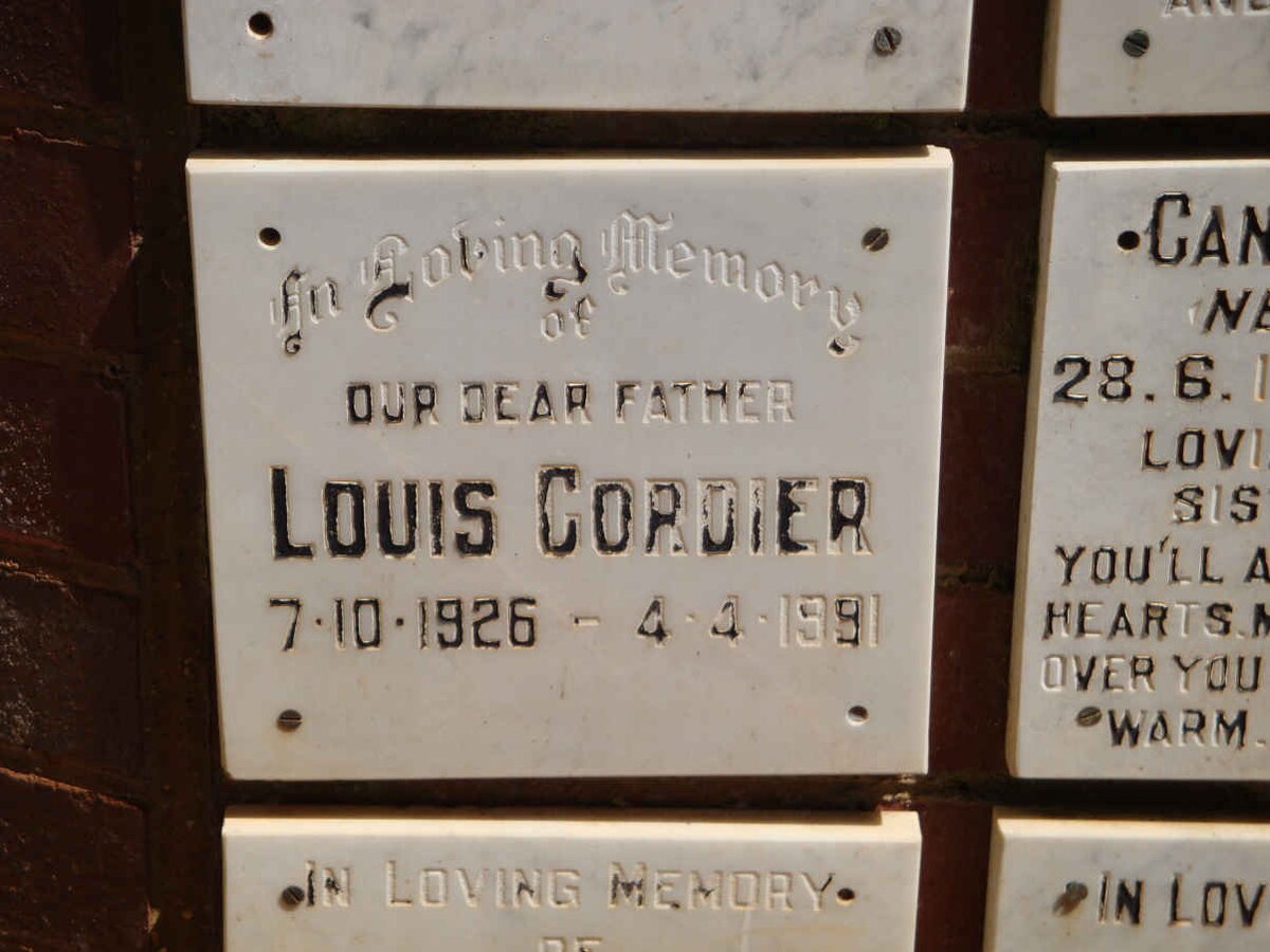 CORDIER Louis 1926-1991
